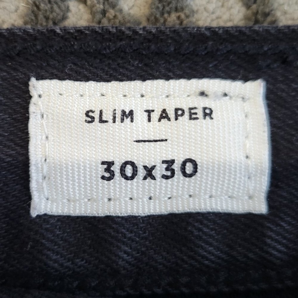 PacSun Slim Taper Jeans-distressed with tears at knees-size 30 x 30 - Picture 5 of 6
